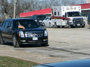 Presidential Limo with Medic 1 in background